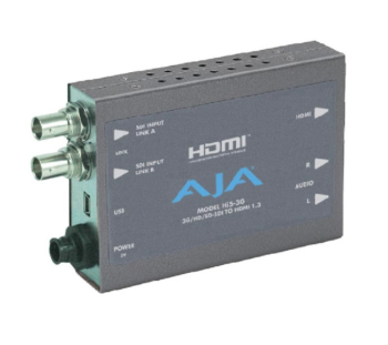 AJA HDP2 HD-SDI/SDI to DVI-D and Audio Converter