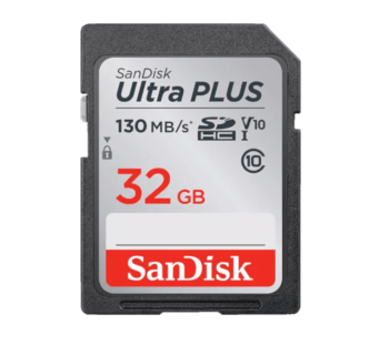 Sandisk SDHC Ultra Plus 32GB 130MB/s