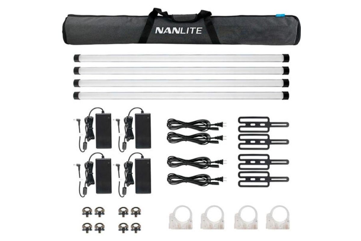 MDA116177529_Imagen_Equipo (6) (4) (19) (4) (7) Kit 4 tubos LED RGB 120cm con batería Nanlite PavoTube II 30X - Imagen 1